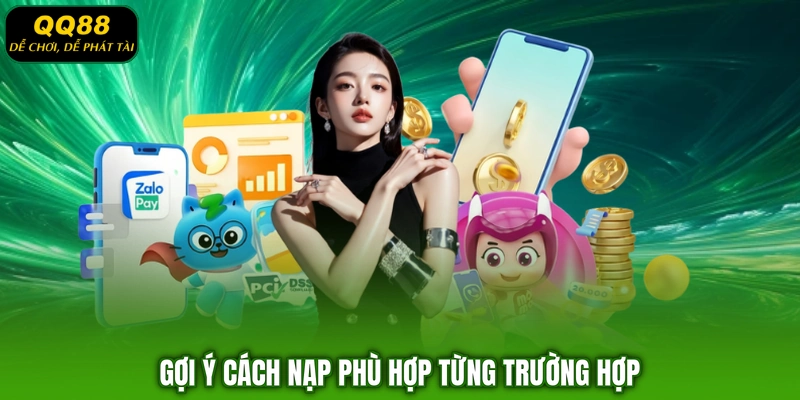 Gợi ý cách nạp phù hợp từng trường hợp